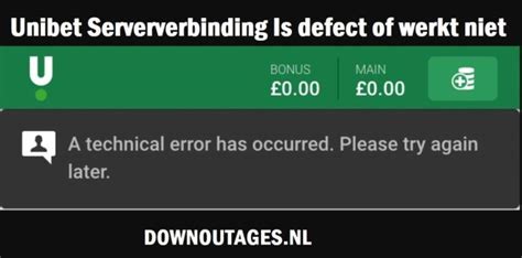 storingen unibet